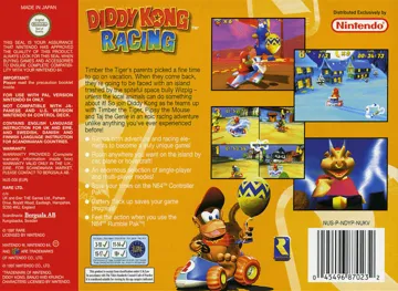 Diddy Kong Racing (Europe) (En,Fr,De) (Rev 1) box cover back